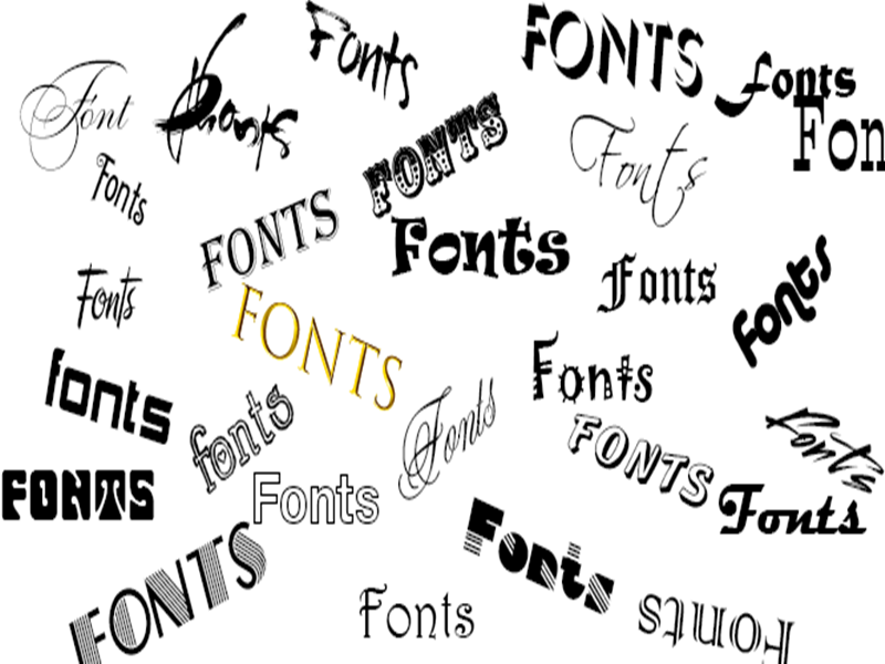 Các kiểu font chữ