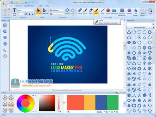 Hướng dẫn tự thiết kế logo đơn giản với Sothink logo maker - ACC GROUP