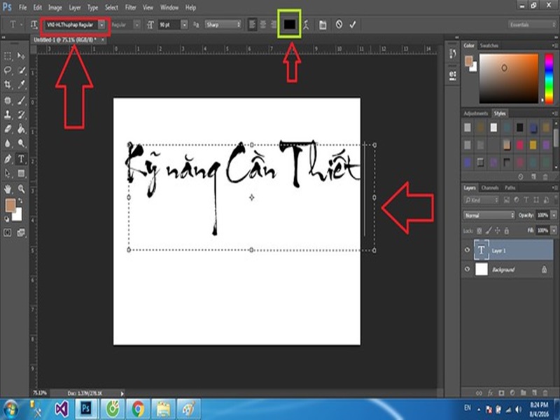 Tạo logo thư pháp bằng photoshop: không biết gì vẫn có logo siêu đỉnh