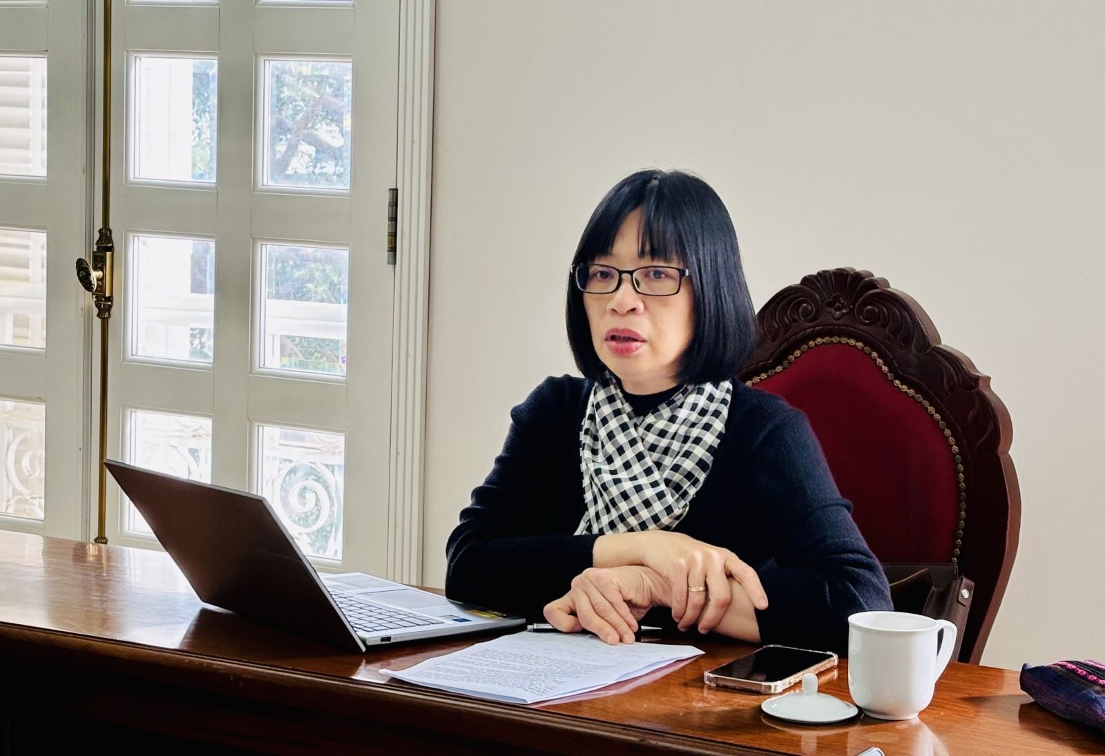 Ph&oacute; Chủ tịch UBND tỉnh Nguyễn Thị Thanh Lịch kết luận buổi l&agrave;m việc