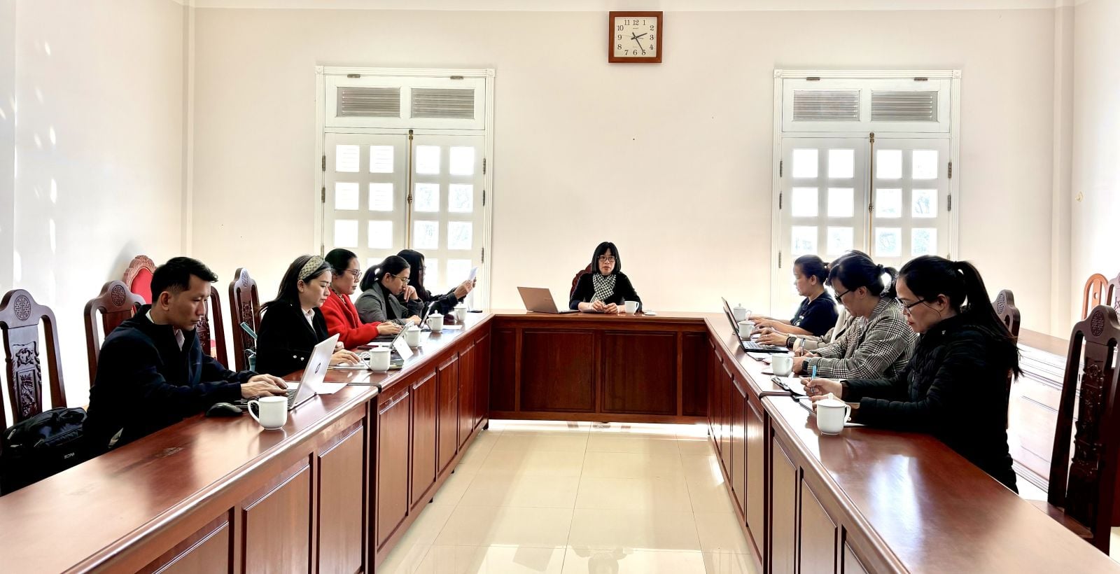 Quang cảnh buổi l&agrave;m việc chuẩn bị cho Năm Du lịch Quốc gia 2026 tại Gia Lai